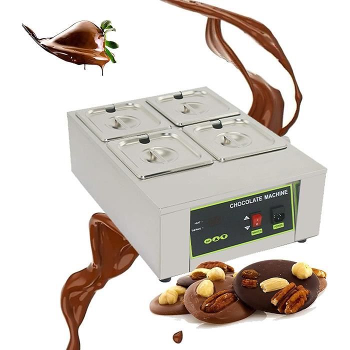 Pot De Fusion En Inox 304 - Parfait Pour Faire Fondre Chocolat, Beurre, Cire Ou Caramel (1,25L, Avec Bec Verseur)