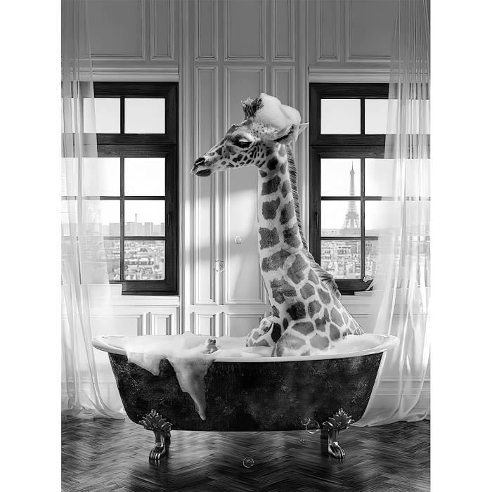 Lapin Poster Humoristique Pour WC,Toile Noir et Blanc Art Mural,Bunny Toilette Affiche Drôle,Rabbit Toile Murale (40x50 cm) - Maison Lapin Poster Humoristique Pour WC,Toile Noir et Blanc Art Mural,Bunny Toilette Affiche Drôle,Rabbit Toile Murale (40x50 cm) - Maison