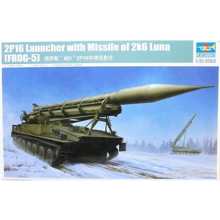 maquette char 2p16 launcher with missile of 2k6 luna frog 5 trumpeter cdiscount jeux jouets