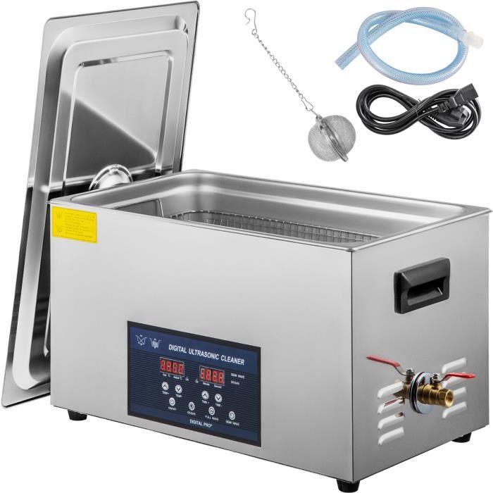 Nettoyeur à Ultrasons 30 L - VEVOR - Double Fréquence 28-40 kHz - Fonction de Chauffage - Affichage LED