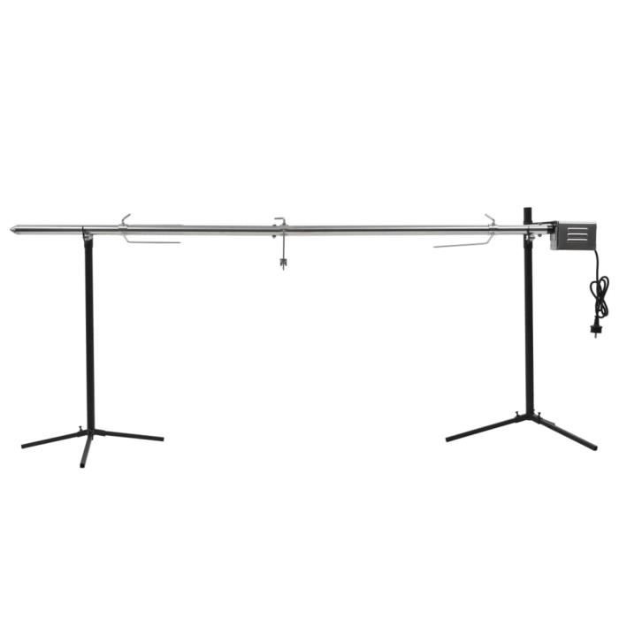 vidaXL Gril avec moteur Inox