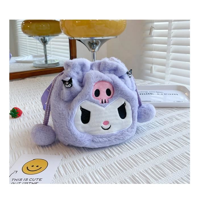Sac à Bandoulière En Peluche Multicolore - Mignon Et Réglable - 16x10x27cm