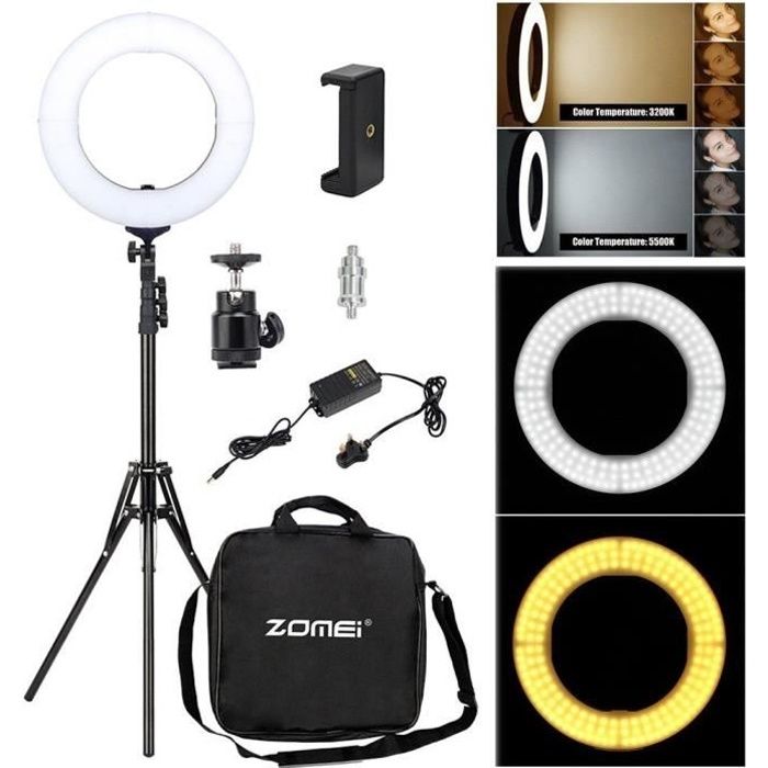 Zomei Zomei 14" LED anneau lumière Lampe avec trépied,pour la photo caméra smartphone 