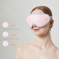 Maschera 3D LUNAVO Ricaricabile Impacco Caldo 5 Livelli di Massaggio - Rosa_voghion.com