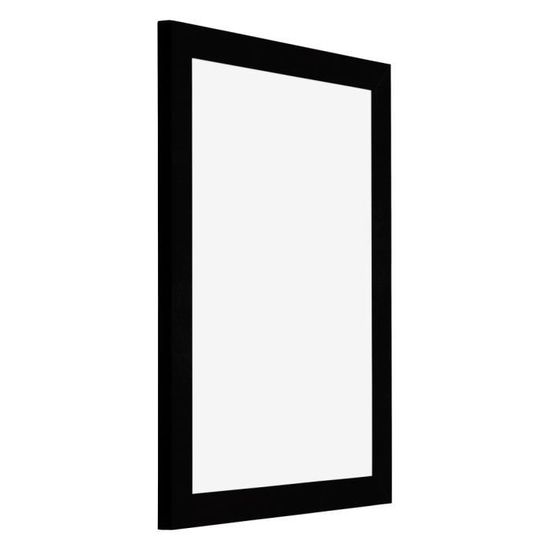 Cadre Photo 60x80 cm - Noir Brillant - MDF - Pisa
