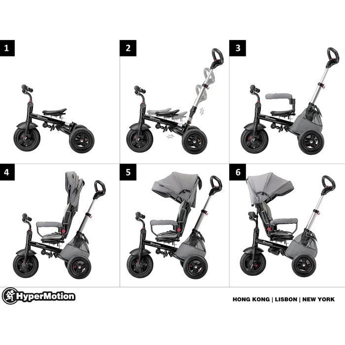 Tricycle Bébé Evolutif de 12 Mois à 5 Ans (25 kg)