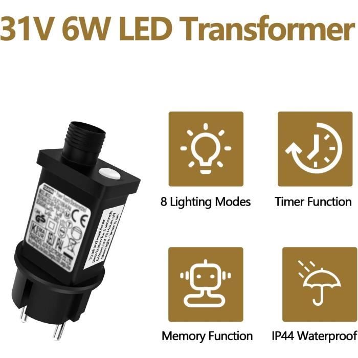 Transformateur Corde Lumières 6W/31V Ledtimer Puissance Supply