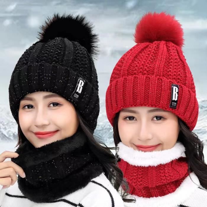 Bonnet chaud femme - Achat bonnet d'hiver - Bonnet hiver femme laine