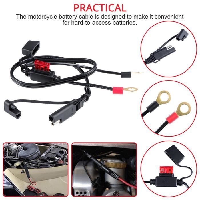 câble d'extension connecteur à déconnexion rapide pour recharger la batterie  moto scooter