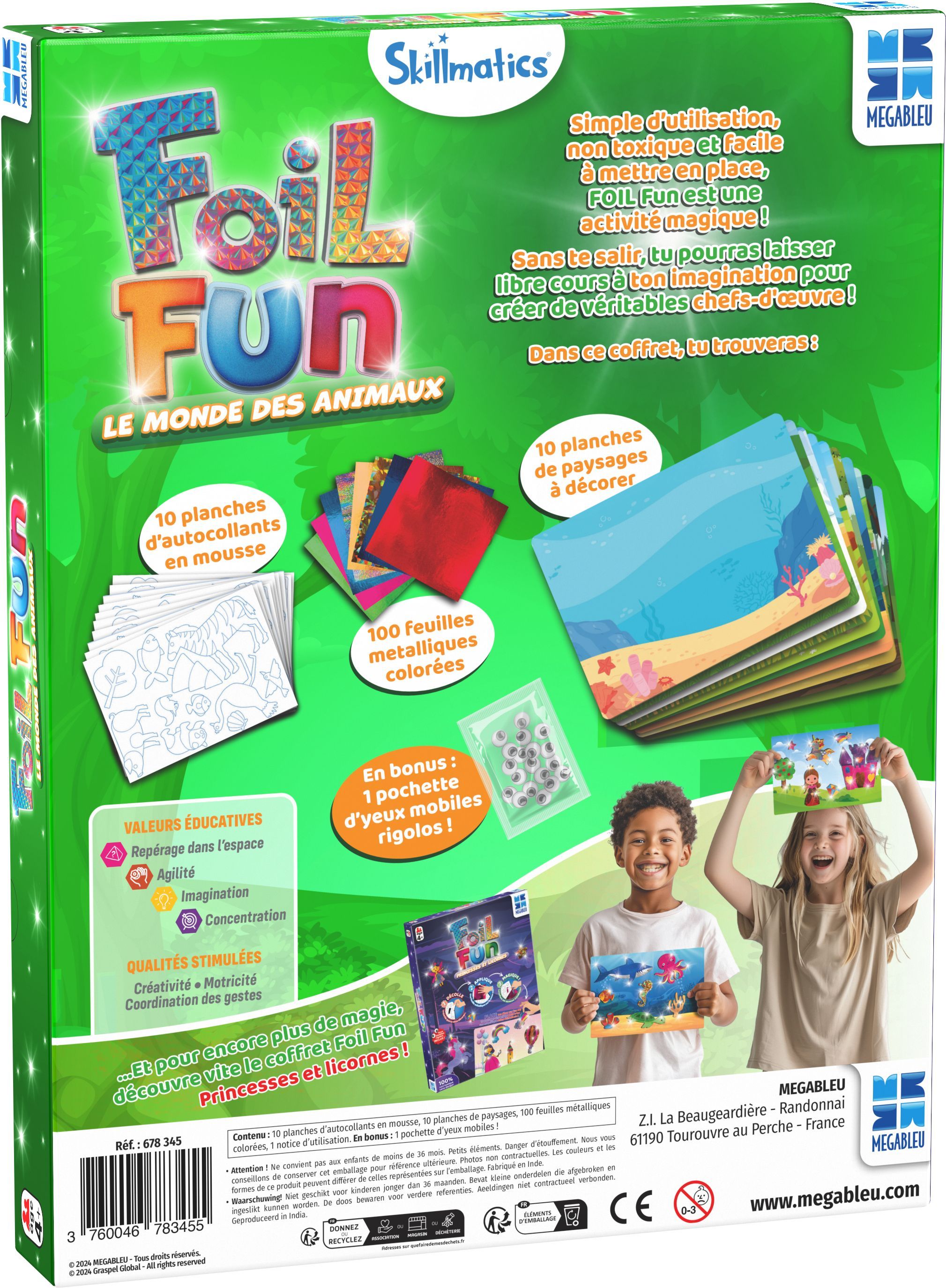 Kit Créatif Diam's Studio Paris Megableu - 26 Modèles De Bijoux à Décorer Avec Feutres Effet Diamant, Pour Fille à Partir De 6 Ans