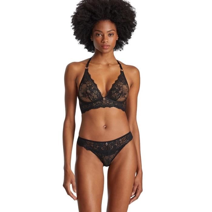 Soutien gorge triangle sans armature femme Aubade Night Bird Black queen Cdiscount Pret a Porter