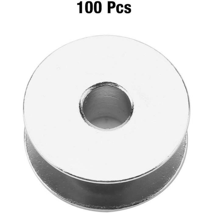 20pcs Maison à L'ancienne Bobines De Machine à Coudre à Point Noué En Métal Argenté Avec Trous