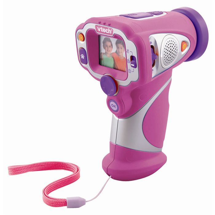 Vtech KidiGo rose Mon 1er lecteur multimédia 4 en 1 + adaptateur secteur.