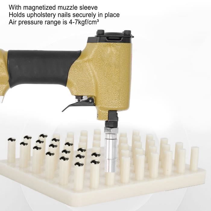 Pistolet Pneumatique à Agrafes Silencieux Vertex Pro Clinch 4,5 – Rembourrage, Pour Tapissier
