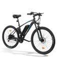 Vélo électrique, VTT électrique avec batterie amovible 36V 13Ah, 3 modes de conduite, noir et bleu-2