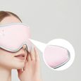 Maschera 3D LUNAVO Ricaricabile Impacco Caldo 5 Livelli di Massaggio - Rosa_voghion.com