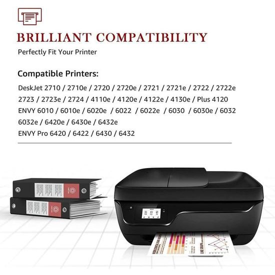 1 cartouche compatible 305XL 305XXL pour Imprimante HP DeskJet 4120e