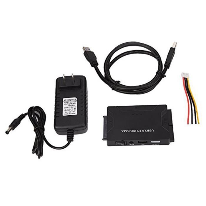 Convertisseur USB Vers IDE Et SATA Avec Alimentation - Version économique - Pour Disques Durs