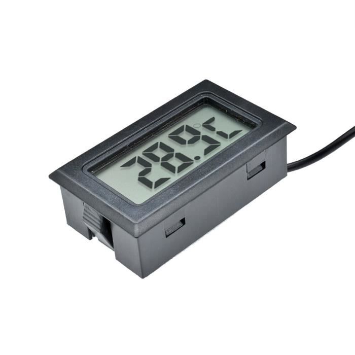 Capteur De Sonde De Thermomètre, Thermomètre Numérique électronique Filaire  Compact Celsius Fahrenheit LCD Pour Réfrigérateur (batterie Non Incluse)