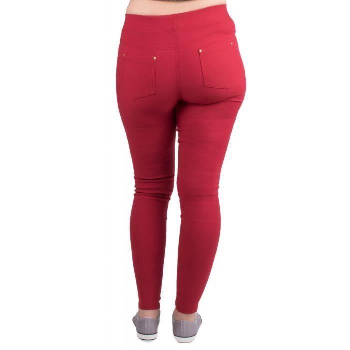 Jegging rouge femme online