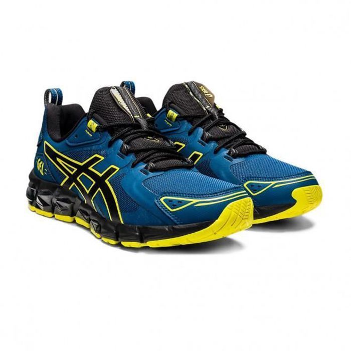 Asics jaune on sale et bleu