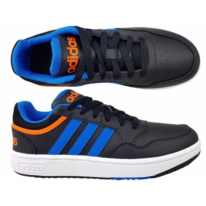Chaussures ADIDAS Hoops 30 K Bleu Noir Mixte Enfant Bleu