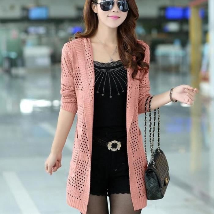 Gilet long clearance été femme