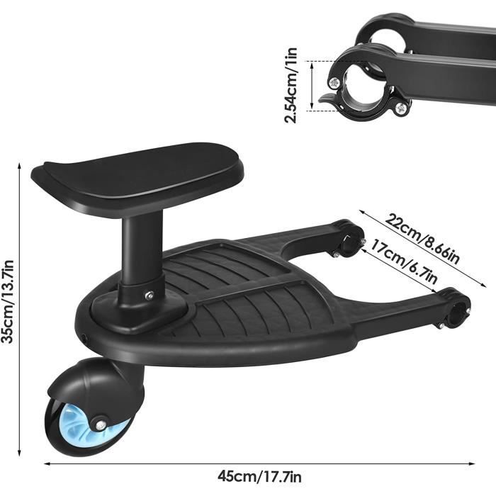 Planche de Poussette Universelle Marche Pied Poussette, Pédale pour  Poussette Double avec Siege Amovible, Confort Plateforme Skate - Cdiscount  Puériculture & Eveil bébé