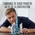Jeux de construction LEGO Architecture Modèle Dubaï, Skyline Collection, Ensemble de construction à collectionner, 129 p 52796-3