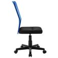 #34305 Fauteuil de Bureau - Chaise de bureau Gaming Noir et bleu 44x52x100 cm Tissu en maille Meuble©-3