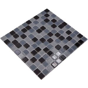 Pâte de Verre Pierre Naturelle Gris - Silex Boue Crédence Cuisine Splash