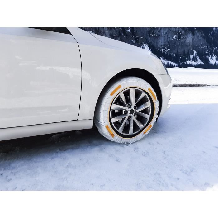  Silknet Chaussettes de neige universelles pour pneus - Taille 50  - S'adaptent aux dimensions 185/65 R15, 185/55 R16, 185/50 R16 et plus