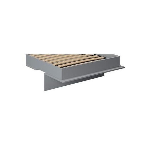 Armoire Lit Escamotable Kompact Ouverture Assistee Coloris Gris