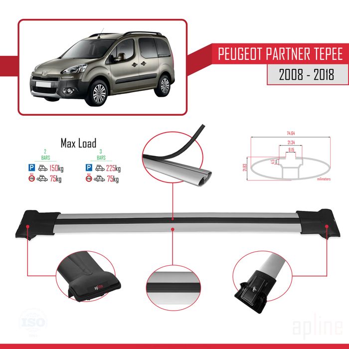 Bâche Auto Pour Peugeot Partner Tepee (2008-2018) – Neuf, Emballage D'origine