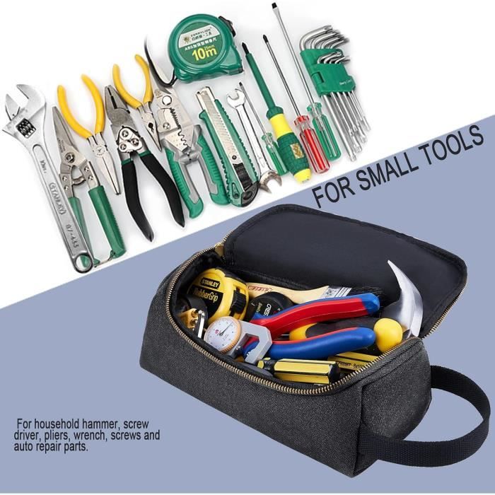 Sac à Outils En Toile Robuste Avec Fermeture éclair Métal - Portable, étanche, Multi-usage