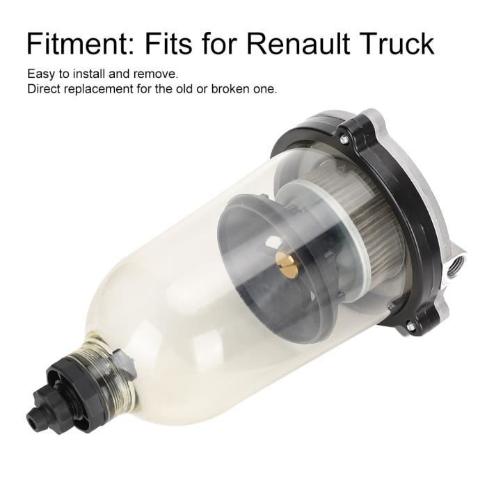 Bac Séparateur D'Eau S3213/S3227 Avec Filtre à Carburant Spin-On - Débit 30-120 GPH - Bol Transparent - 5