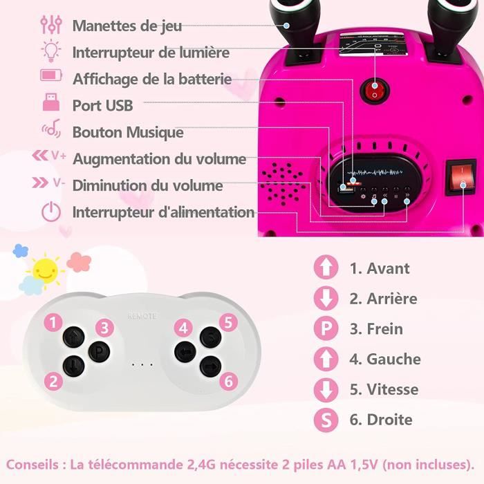 Voiture Electrique Enfant - GOPLUS - Auto-tamponneuse - LED Clignotantes - Connexion Sans Fil - Mode Musical - pour 18 Mois+, Rouge Voiture Electrique Enfant - GOPLUS - Auto-tamponneuse - LED Clignotantes - Connexion Sans Fil - Mode Musical - pour 18 Mois+, Rouge