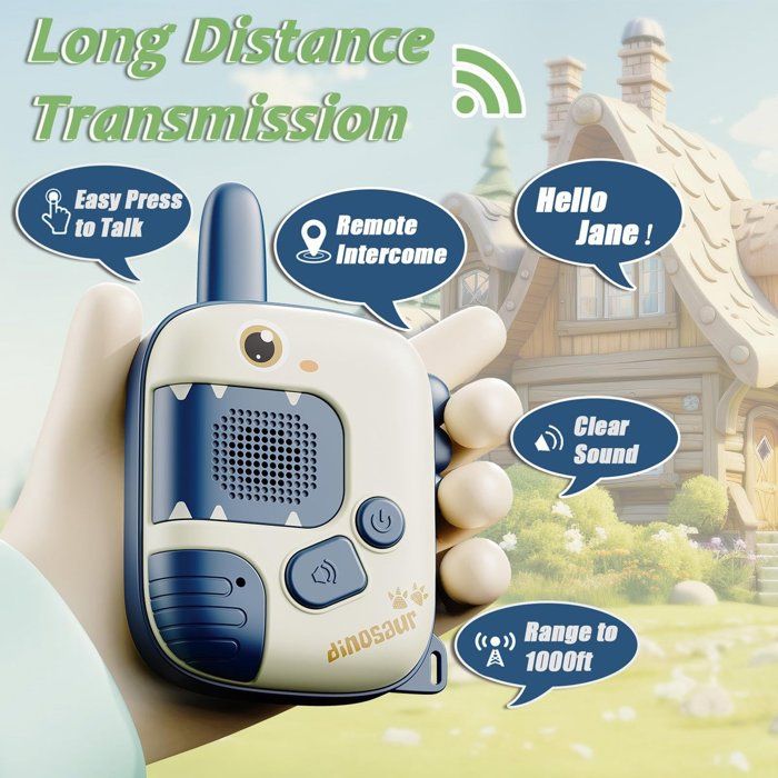 EUCOCO Cadeau Fille 3 4 5 6 7 8 Ans, Jouet Enfant 3-10 Fille Ans Talkie Walkie Jeux 3-10 Ans Toki Walki Cadeau Anniversaire Enfants