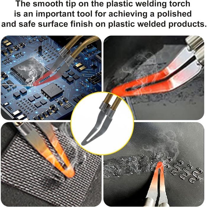 WEP 960-VII Kit Soudure Plastique avec Poignée Ergonomique et Lumières