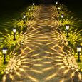 Lampes Solaires de Jardin - JINZDASU - Lot de 6 - LED Blanc Chaud - Acier Inoxydable et Verre-0