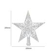 Boule de noel,Décorations de noël de 20cm, pendentif étoile à cinq branches, pour décoration de sapin de noël, fournitures - Type C-0