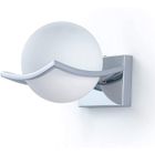 DELIPOP Appliques Murales Industrielles E27 Lampe Murale Intérieur avec abat-jour boule en verre blanc laiteux pour Salon Chambre