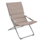 HESPERIDE Hespéride - Fauteuil relax de jardin pliable Milos - 3 Positions - Taupe