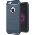 MOONCASE Fibres de Carbone Resilient TPU Antichoc Coque Protection Armure Case pour iPhone 6 Plus - 6S Plus 5.5" - Bleu