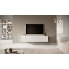 SELSEY Meuble TV - TELIRE - 140 cm - blanc