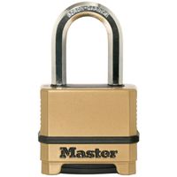 Cadenas Haute Sécurité - MASTER LOCK - M175EURDLF - Combinaison - Zinc - Anse L - Extérieur