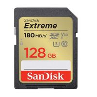 Carte mémoire SD SDXC SanDisk Extreme 128Go SDHC Memory Card 180MB/S 90MB/S UHS-I Class 10 U3