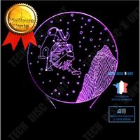 TD® -Hmnzxy Cadeau De La Saint Valentin 3D Coloré Veilleuses Constellation Leo 3D Toucher Petite Lampe De Table 3D Sté