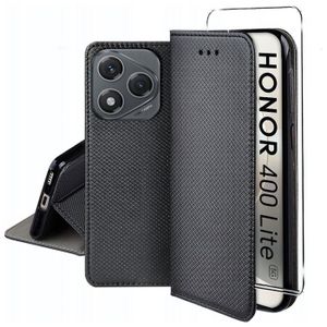 Coque Portefeuille Pour Honor 400 Smart - Cuir Synthétique, Rabat Magnétique, 3 Emplacements Cartes, Support Pliable, Vert