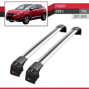 Mont Blanc Barres De Toit Acier Peugeot 205 5 Portes 1983-1998 - Charge 75 Kg - Montage Facile